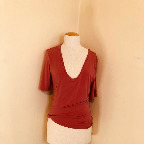 Rusty peach and orange top Nordstrom’s - Picture 2 of 4
